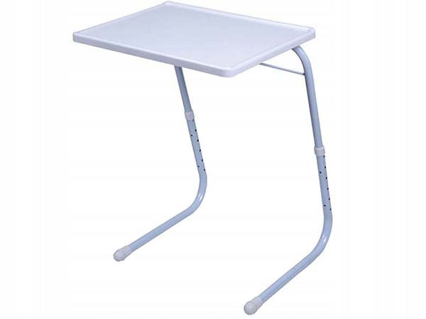 Mesa Portátil Ajustable 52-73 cm, Diseño Ergonómico para Ordenador, Comida o Trabajo en Casa