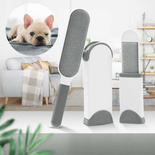 Cepillo doble autolimpiante para pelos de mascotas, para ropa o muebles