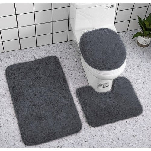 Alfombra de baño, set de 3 piezas