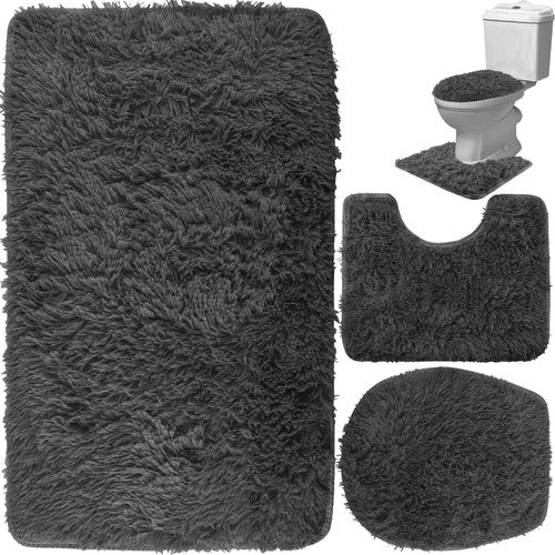 Alfombra de baño, set de 3 piezas