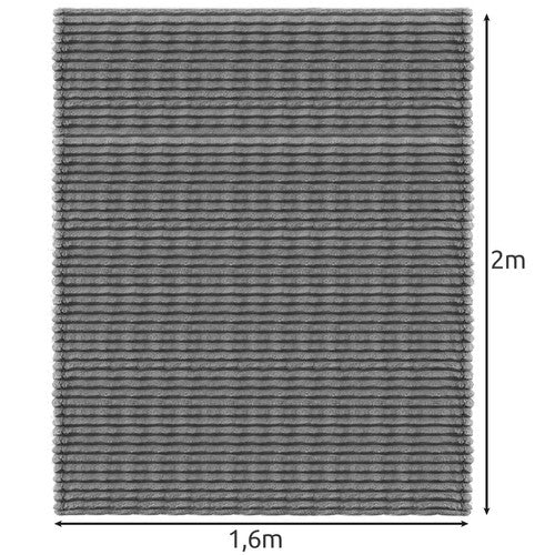 Manta de microfibra gris 1.6 x 2 metros