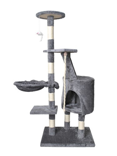 Árbol rascador de gatos multinivel, 118cm