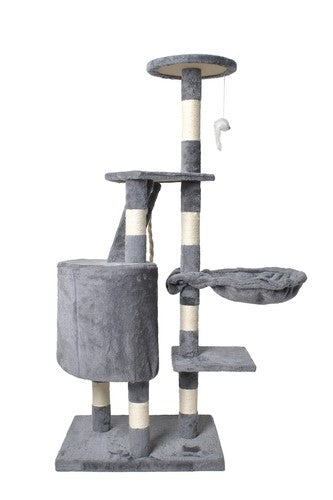 Árbol rascador de gatos multinivel, 118cm