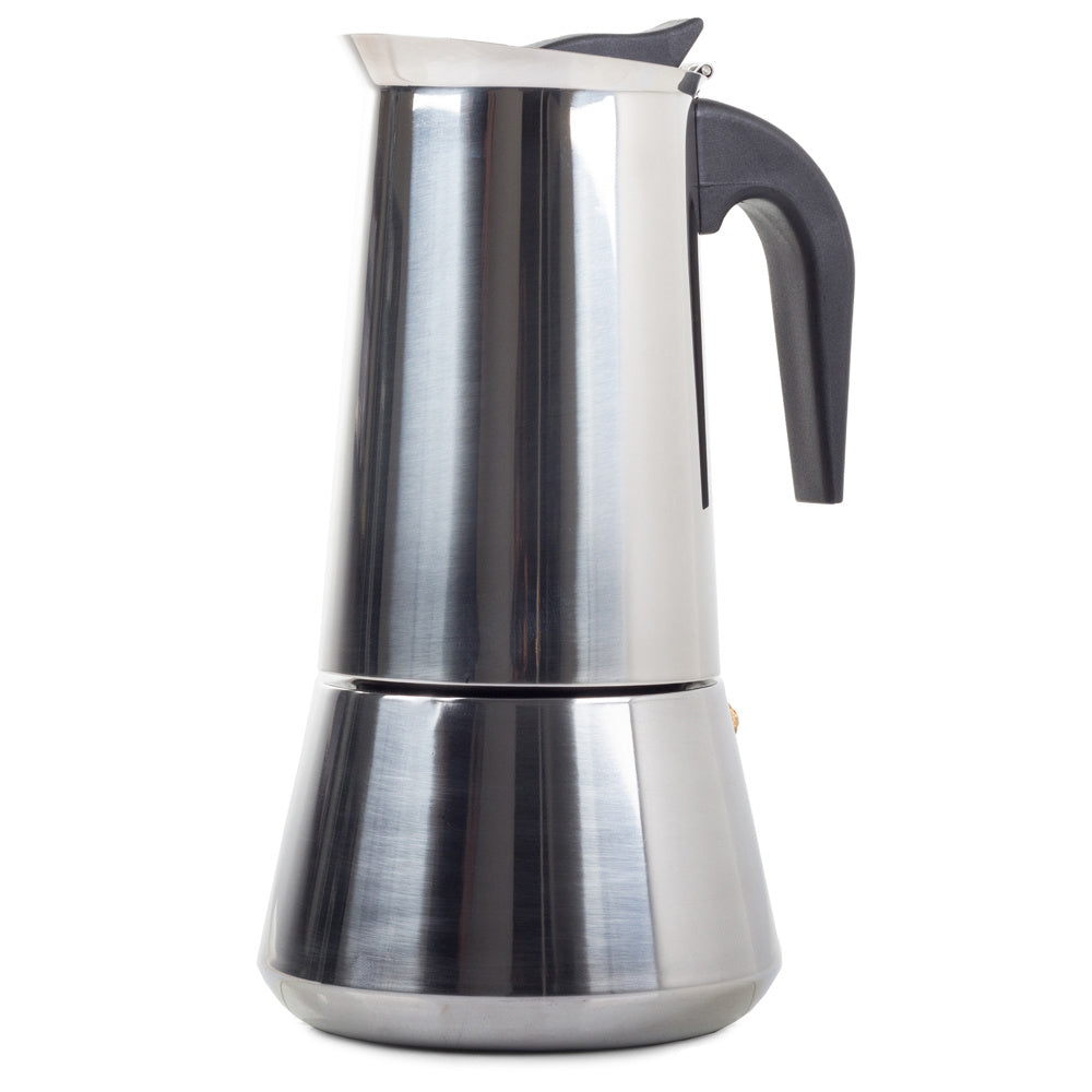 Cafetera de acero inoxidable, 12 tazas