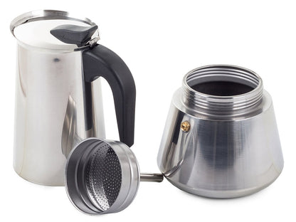 Cafetera de acero inoxidable, 12 tazas