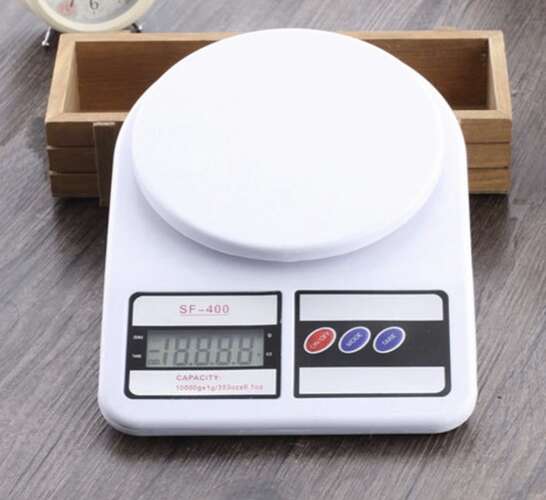 Báscula electrónica de cocina, 10 kg