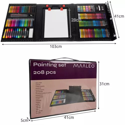 Set artístico para pintar 208 piezas