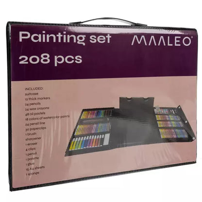 Set artístico para pintar 208 piezas