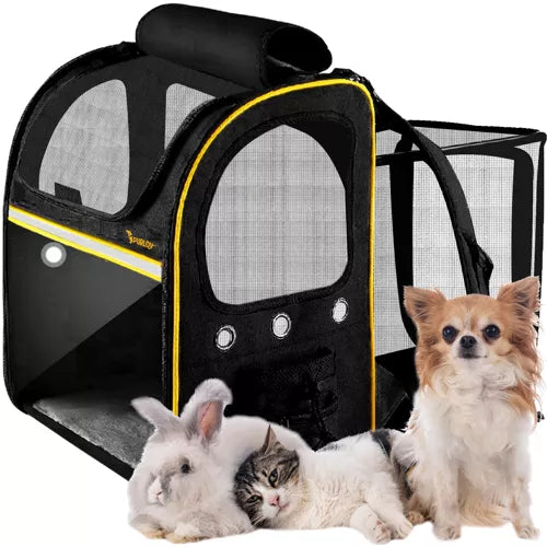 Mochila con terraza para transporte de animales