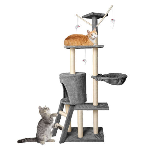 Árbol para gatos multinivel, 138cm